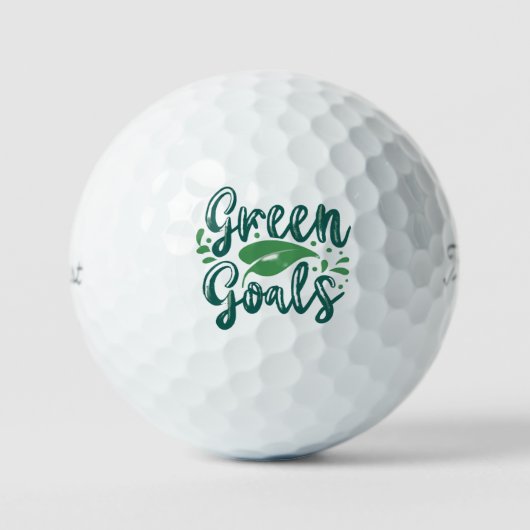Grüne Ziele Golfball (Vorderseite)