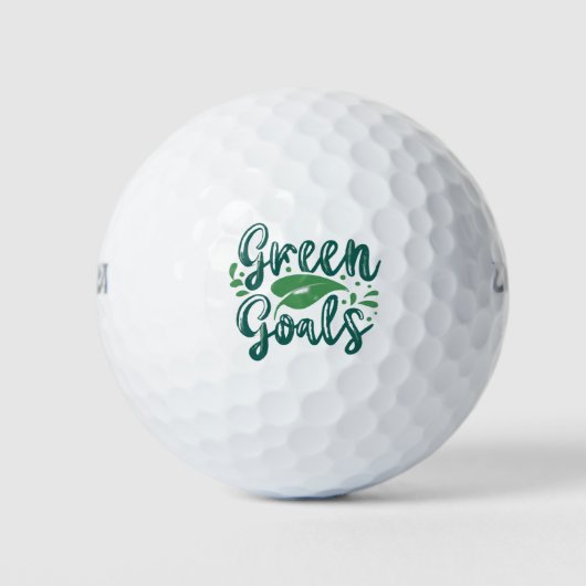 Grüne Ziele Golfball (Vorderseite)