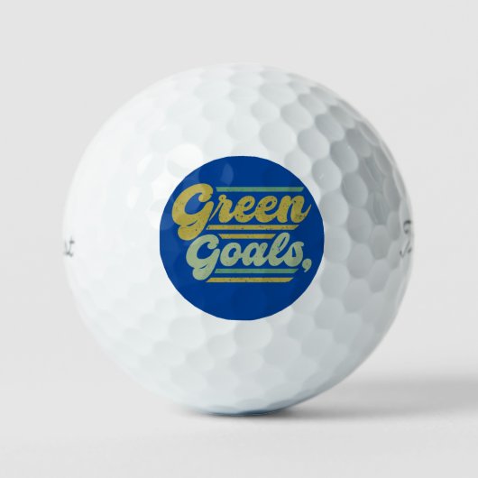 Grüne Ziele Golfball (Vorderseite)