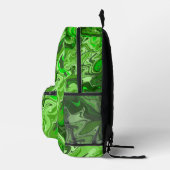 Grüne Zone Bedruckter Rucksack (Rechts)