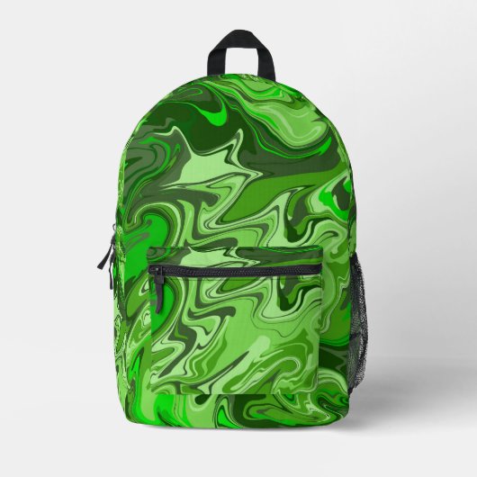 Grüne Zone Bedruckter Rucksack (Vorderseite)