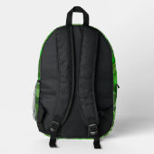 Grüne Zone Bedruckter Rucksack (Rückseite)