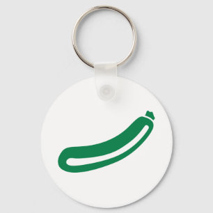 Grüne Zucchini Schlüsselanhänger
