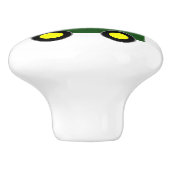 Grüne Zug Design Personalisiert Keramikknauf (Seitenansicht)