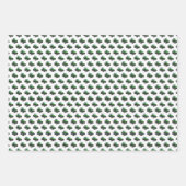 Grüne Zugmaschinen Geschenkpapier Set (Vorderseite 3)