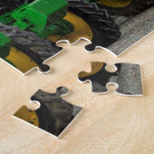 Grüne Zugmaschinen Puzzle (Seite)