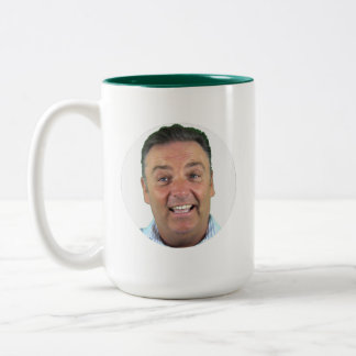 GRÜNE Zweifarbig-Foto-Tasse - Runde Rahmen benutze Zweifarbige Tasse