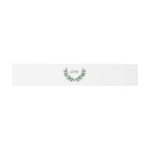 Grüne Zweige Initialen  Einladungsbanderole (Flach)