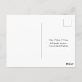 Grüne Zweige RSVP Postkarte (Rückseite)