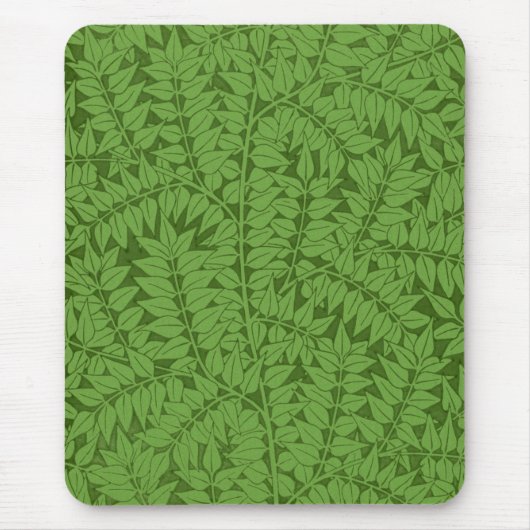 Grüne Zweigstelle Muster (Jungle Art) (William Mor Mousepad (Vorne)