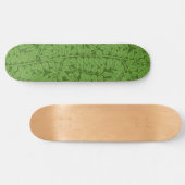 Grüne Zweigstelle Muster (Jungle Art) (William Mor Skateboard (Horizontal)