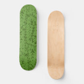 Grüne Zweigstelle Muster (Jungle Art) (William Mor Skateboard (Vorderseite)