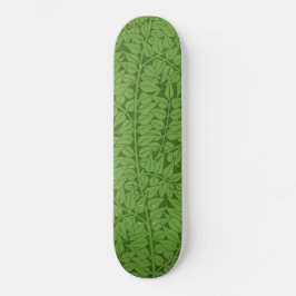 Grüne Zweigstelle Muster (Jungle Art) (William Mor Skateboard