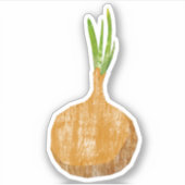 Grüne Zwiebel Aufkleber (Vorderseite)
