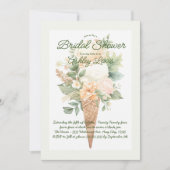 Grüneis-Eistüte, Boho-Foraleis Einladung (Vorderseite)