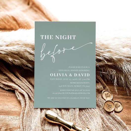 Grünen Abend vor der Probe Abendessen einladen Einladung