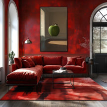 Grünen Apfel und Vogel schwimmen - Surreale Dreams