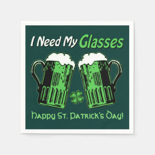 Grünen Bier-St Patrick Tagesgrün-Servietten Serviette