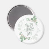 Grünen Blätter der Mutter Kranz | Magnet (Vorderseite/Rückseite)