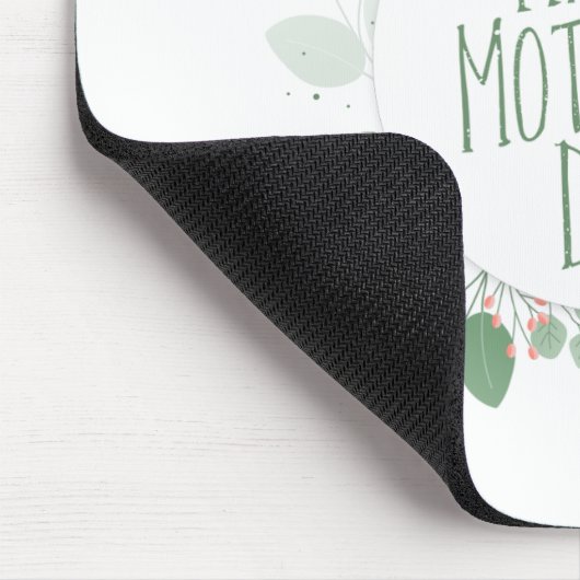 Grünen Blätter der Mutter Kranz | Mousepad (Ecke)