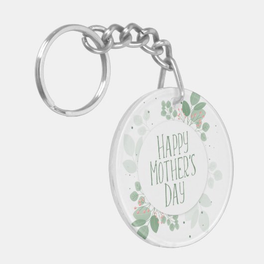 Grünen Blätter der Mutter Kranz | SCHLÜSSELANHÄNGE Schlüsselanhänger (Vorderseite links)