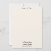 Grünen Boho Leaf Wüste Cacti Sukkulente Hochzeit Einladung (Rückseite)