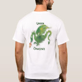 Grünen Drachen T-Shirt (Rückseite)
