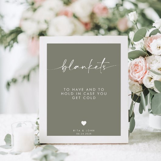 Grünen Hochzeit zu haben und trinken Zeichen zu ha Poster