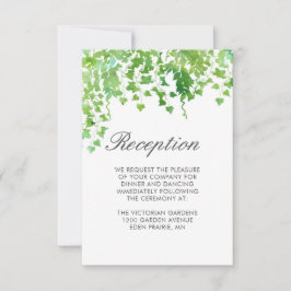 Grünen Hochzeitstisch-Info-Karte Einladung