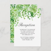 Grünen Hochzeitstisch-Info-Karte Einladung (Vorne/Hinten)