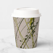 GRÜNEN KARIERT PAPPBECHER (Links)