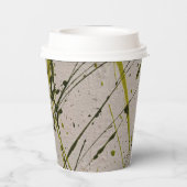 GRÜNEN KARIERT PAPPBECHER (Rückseite)