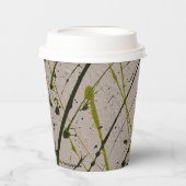 GRÜNEN KARIERT PAPPBECHER (Vorderseite)