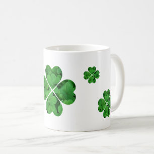Grünen Kleeblatt-Iren-St Patrick Tageskaffee-Tass Kaffeetasse
