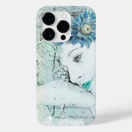 Grünen Mädchen schlafen Case-Mate iPhone Hülle (Rückseite)