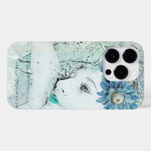 Grünen Mädchen schlafen Case-Mate iPhone Hülle (Rückseite (Horizontal))