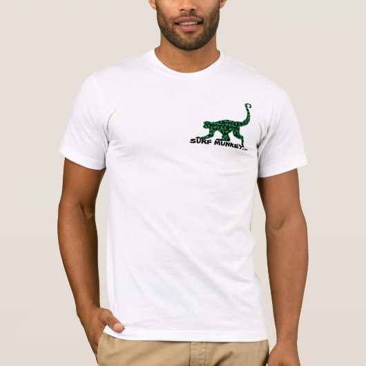Grünen Sie auf Schwarzem - Munkey T-Shirt (Vorderseite)