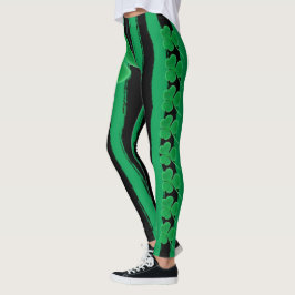 Grünen St Patrick Kleeblatt-Iren-Klee Tag| Leggings