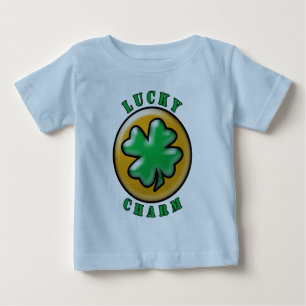 Grünen St Patrick TagesGlücksbringer-Klee Baby T-shirt