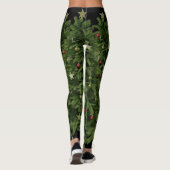 Grünen Weihnachtsbaum Feiertage Leggings (Rückseite)