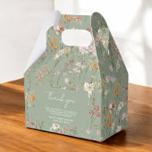 Grünen Wildblume Boho Baby im Blumengarten Geschenkschachtel