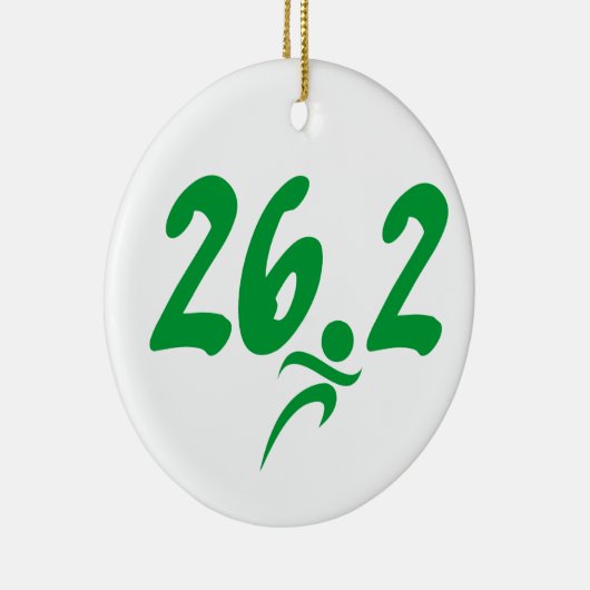 Grüner 26,2-Marathon Keramikornament (Rechts)