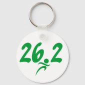 Grüner 26,2-Marathon Schlüsselanhänger (Vorderseite)