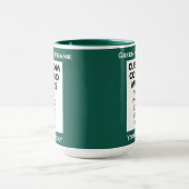 Grüner 4:6 Bilderrahmen 2 x Foto Custom Combo Tasse (Zentrum)
