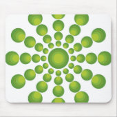 Grüner 70er Jahre-Style Mousepad (Vorne)