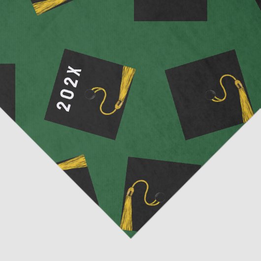 Grüner Abschluss 2025 Seidenpapier (Ausschnitt)