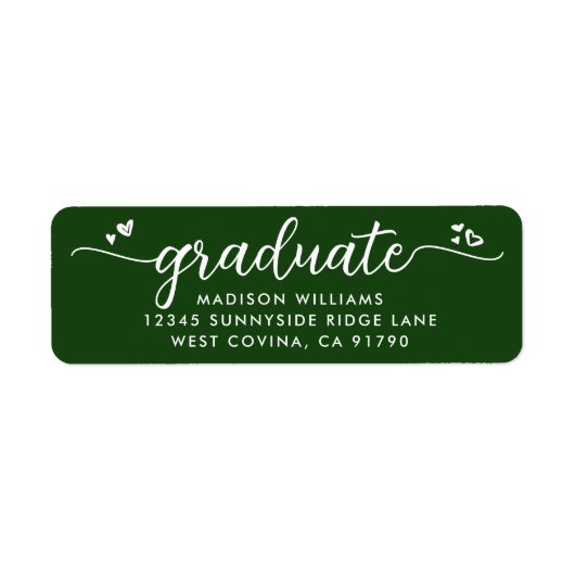 Grüner Abschluss Skript unterstützt Bold Moderne A (Vorne)