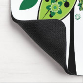 Grüner abstrakter Baum Mousepad (Ecke)