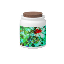 Grüner abstrakter Candy Jar, frischen Minzcharakte