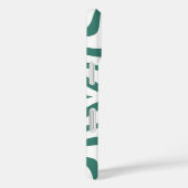 grüner abstrakter Druck mit grünem Gehäuse Case-Mate iPhone Hülle (Rückseite / Rechts)